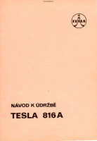 Tesla 816a - Navod k udrzbe 